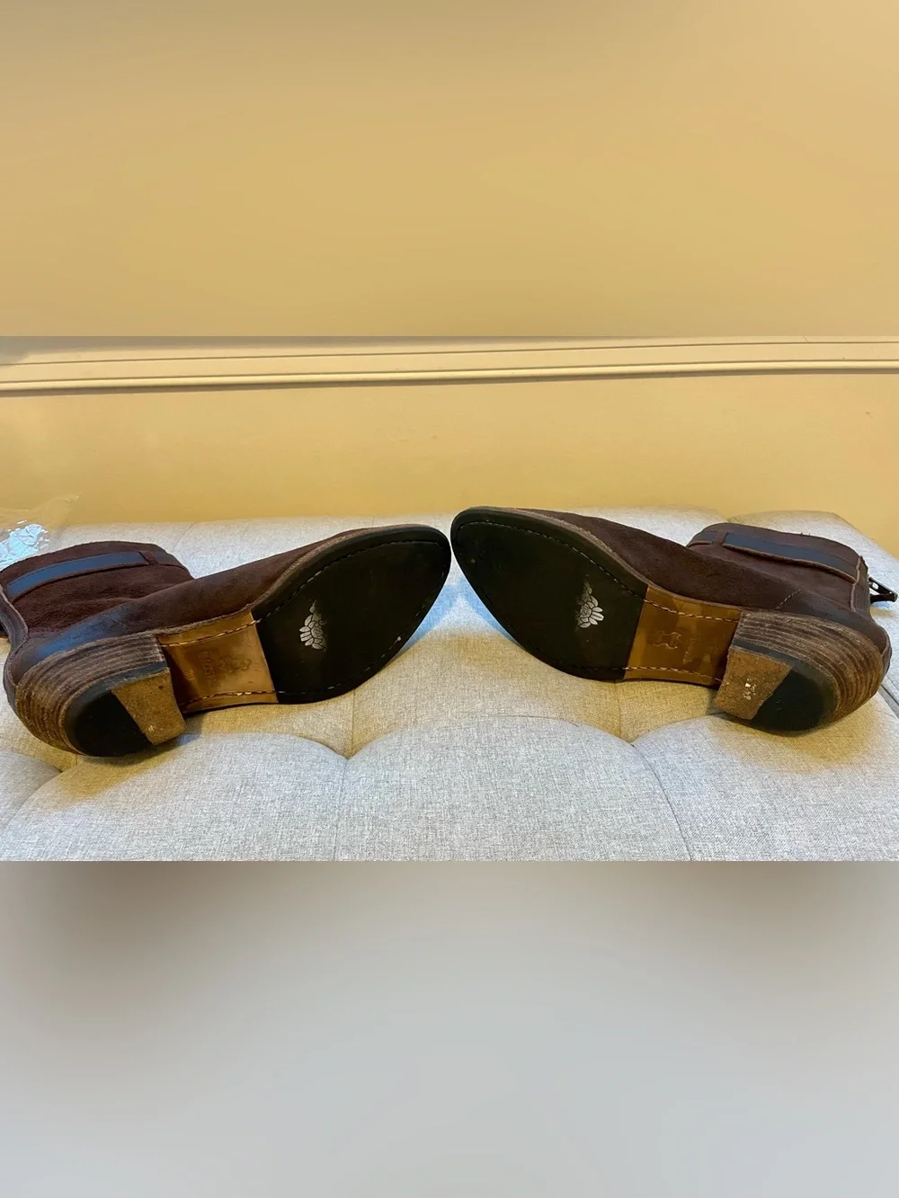 Blackstone Praline Brown Leather Mid-Calf Buckle Boots EU 39 US 8.5